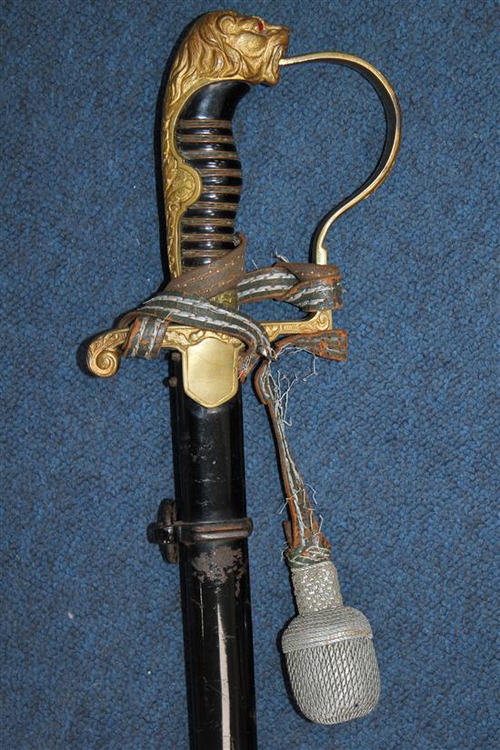 A German Third Reich officers sword by Paul Weyersberg, Solingen, overall incl. scabbard 42.5in.